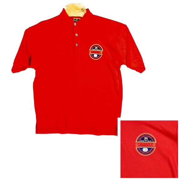 Kalik Beer Of The Bahamas Polo Shirt Mens XL Preppy Casual‎ Island Resort Wear - Picture 1 of 9